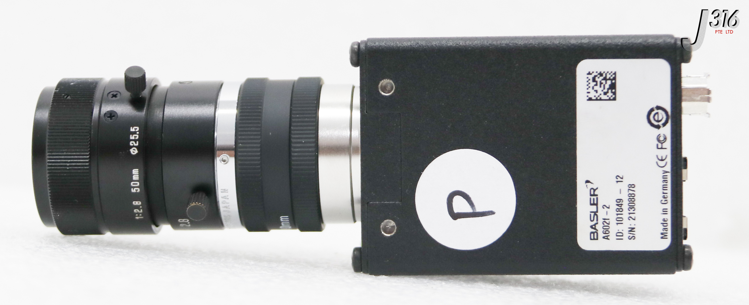 37634 BASLER INDUSTRIAL CCD CAMERA W/ TAMRON LENS U64605 A602F-2